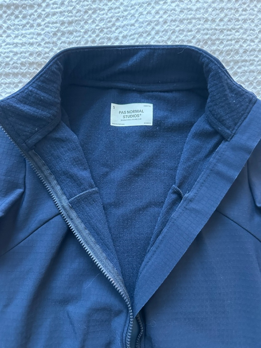 PAS Normal Studios Women's Navy Cycling Jersey - Full Zip - Picture 3 of 3